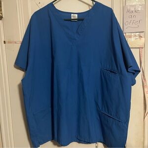 Men's Blue vital signs V-neck uniform/scrub 3x